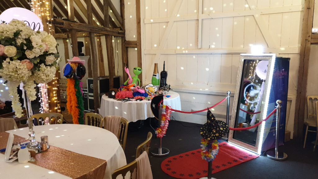 Magic Mirror Photo Booth Party Season Sale! For Bookings between 1st Oct - 31st December and get 20% Off! Contact us today on 07399 471 153 / 01279 721 030